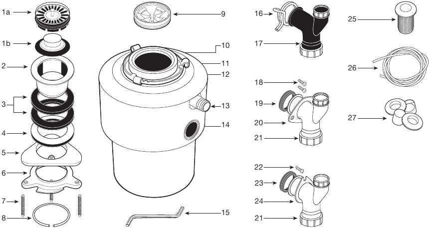 insinkerator parts diagram