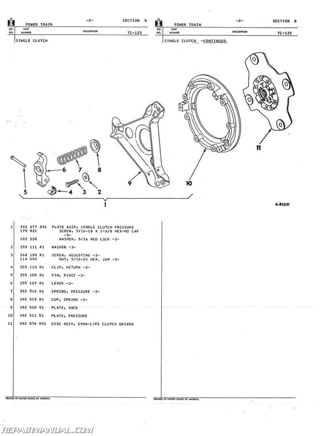 international 444 parts diagram