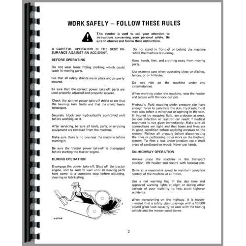 international 990 haybine parts diagram