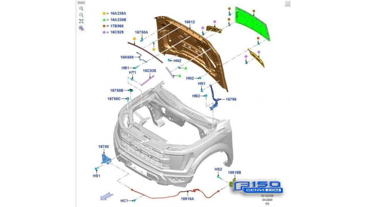 2018 ford f 150 parts diagram