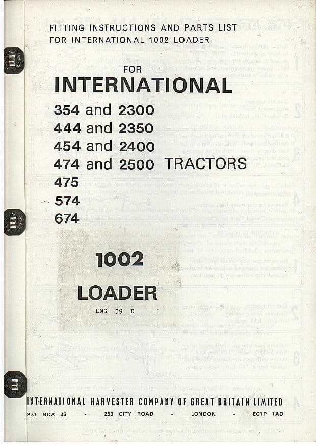 international 444 parts diagram