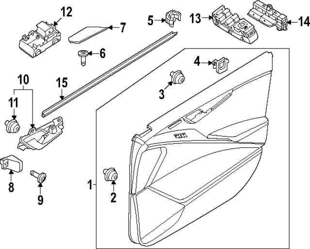 vehicle door parts diagram