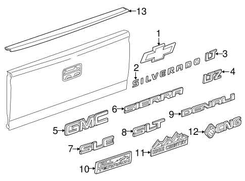 2016 chevy silverado parts diagram