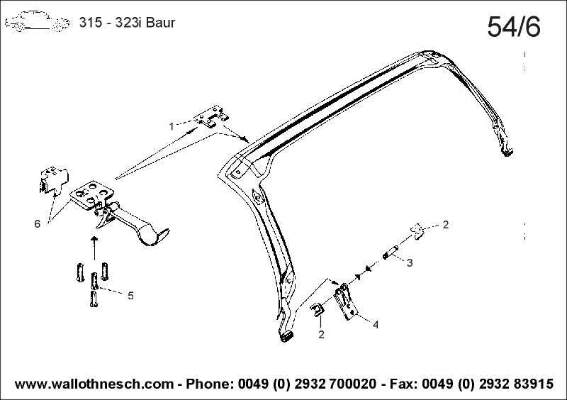 mini convertible roof parts diagram