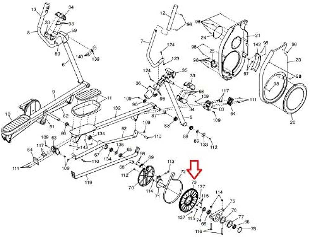 nordictrack elliptical parts diagram