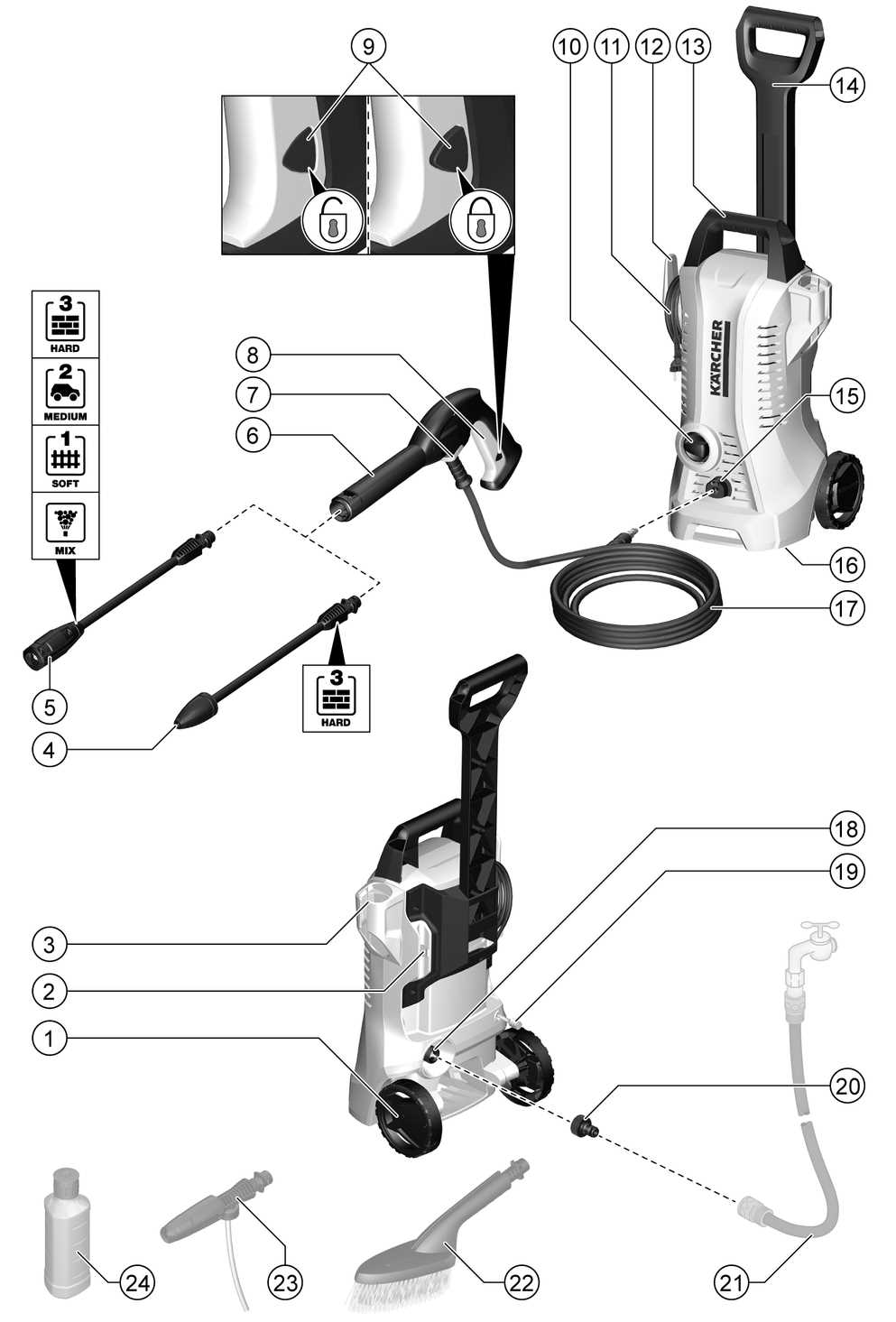 karcher k4 pressure washer parts diagram