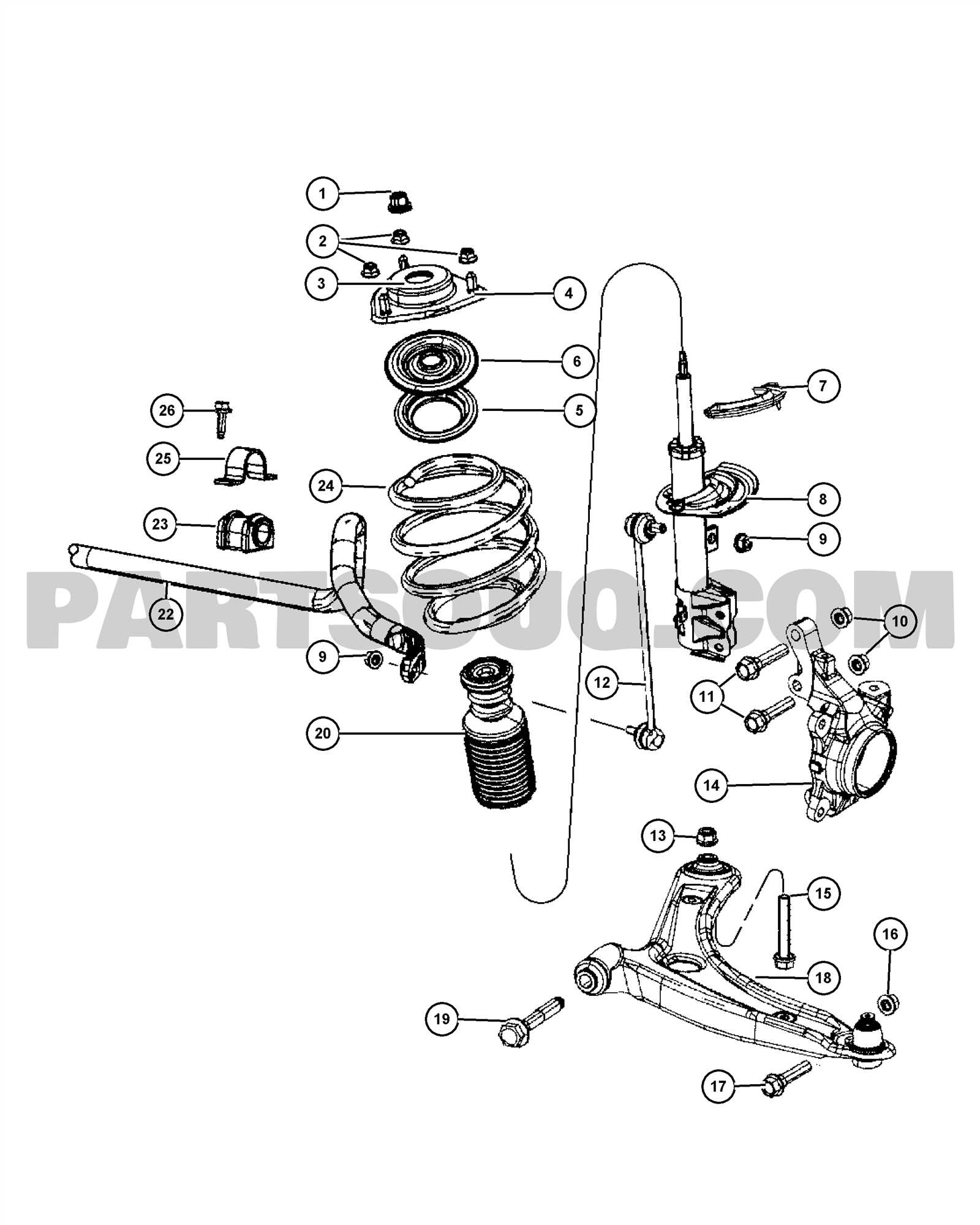 2007 dodge caliber parts diagram