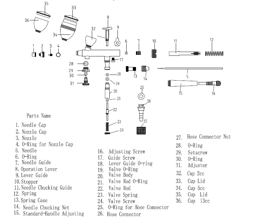 iwata eclipse hp cs parts diagram