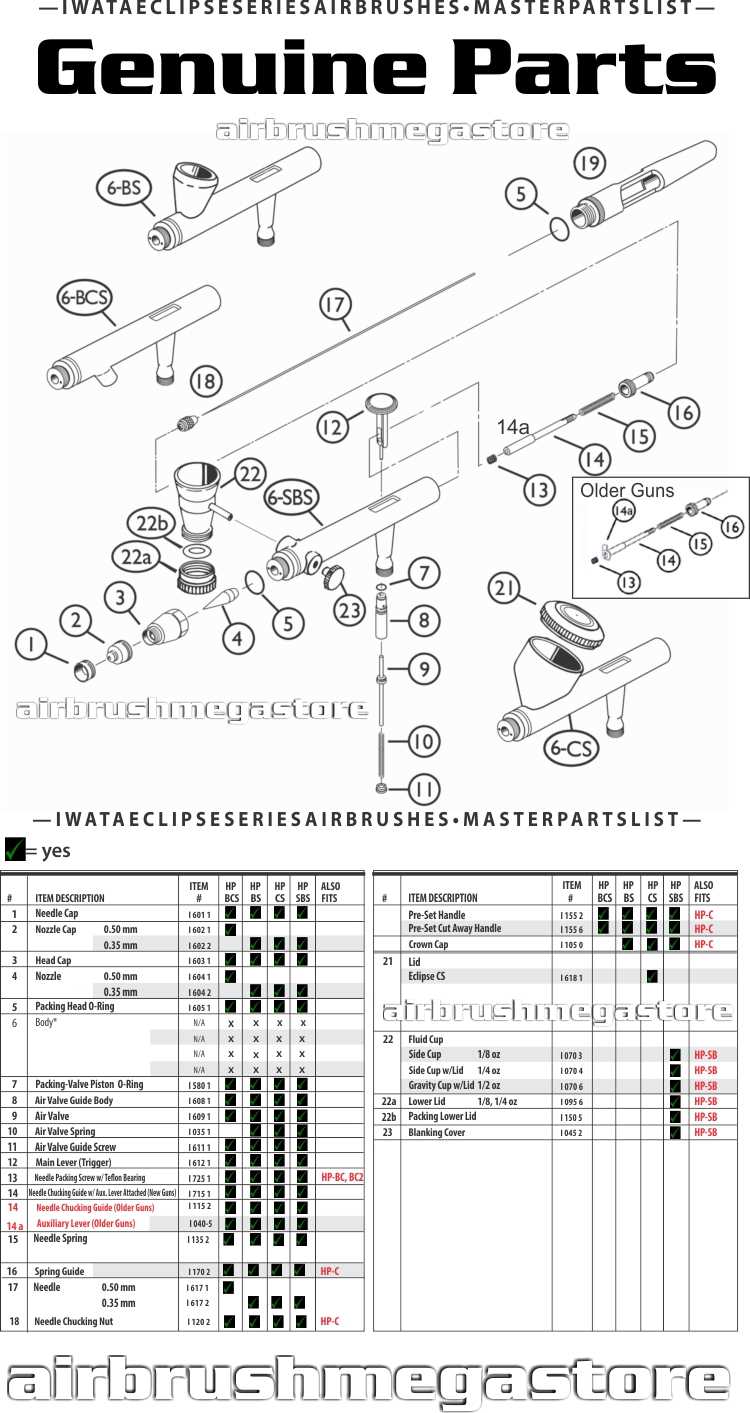 iwata hp c plus parts diagram