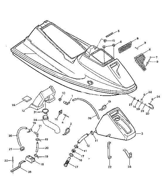 1994 seadoo xp parts diagram