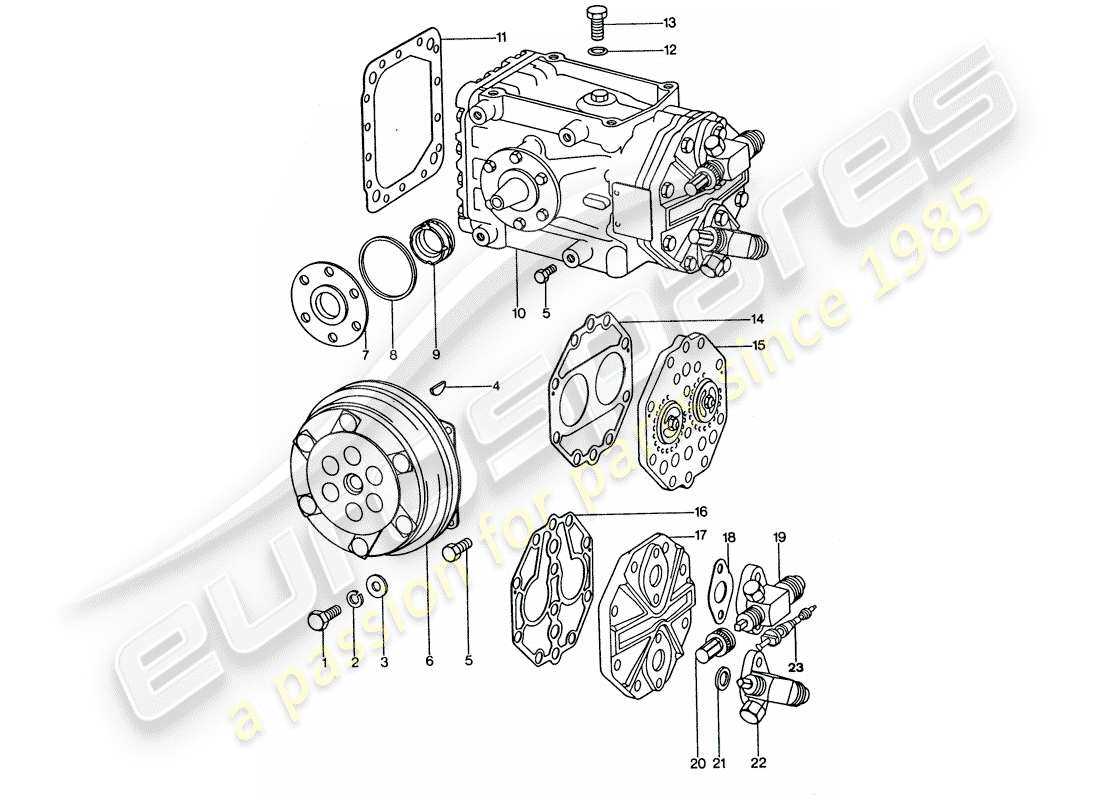 air conditioner compressor parts diagram