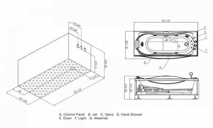 jacuzzi whirlpool bath parts diagram