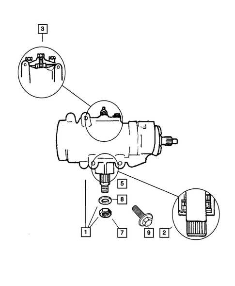 jeep tj steering parts diagram