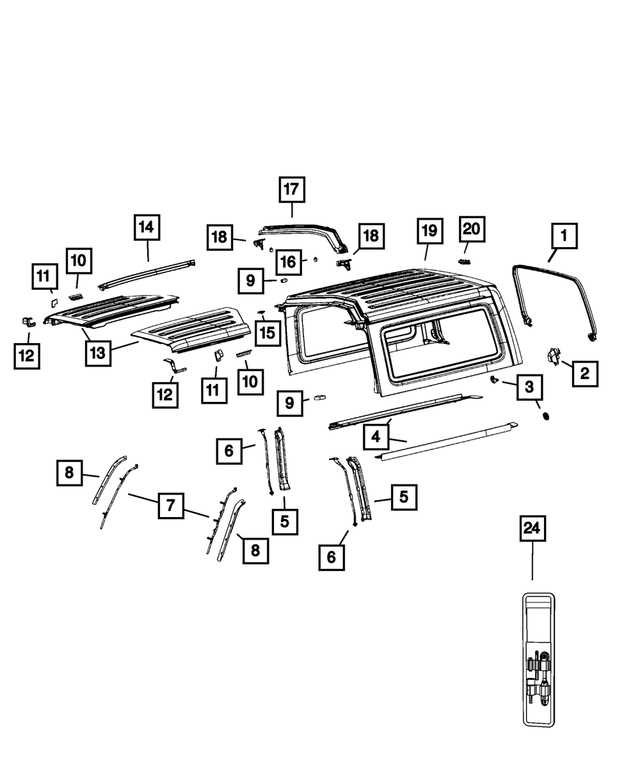 jeep wrangler diagram parts