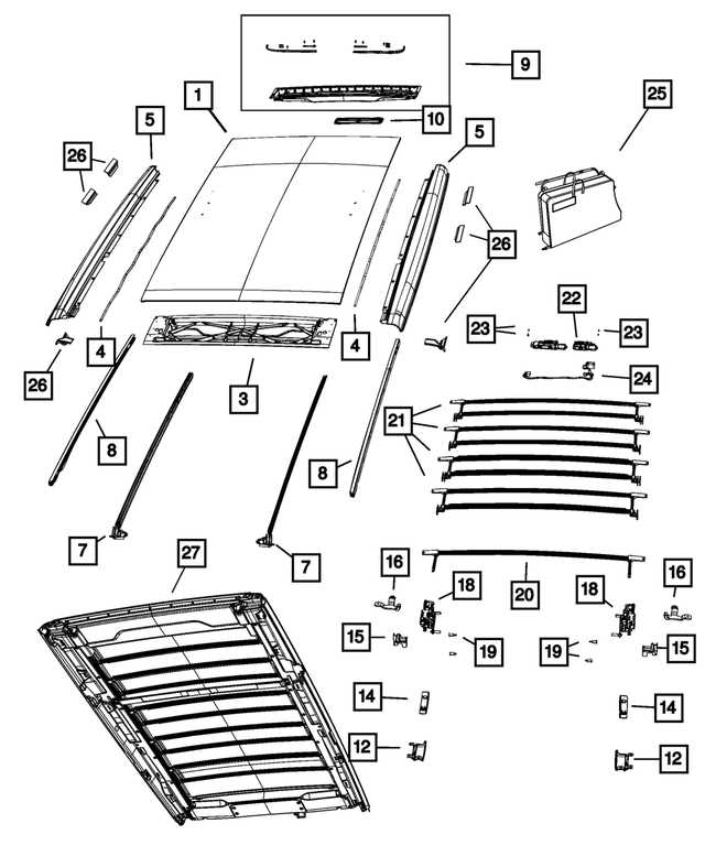 jeep wrangler diagram parts