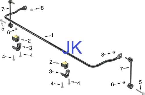 jeep wrangler rear suspension parts diagram