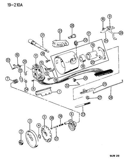 jeep wrangler steering parts diagram