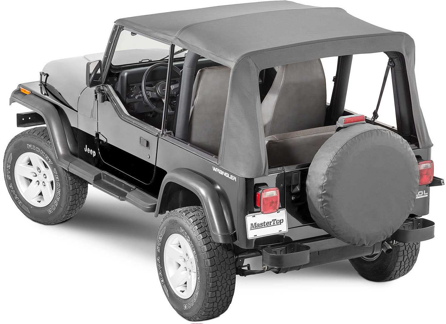 jeep wrangler yj soft top parts diagram