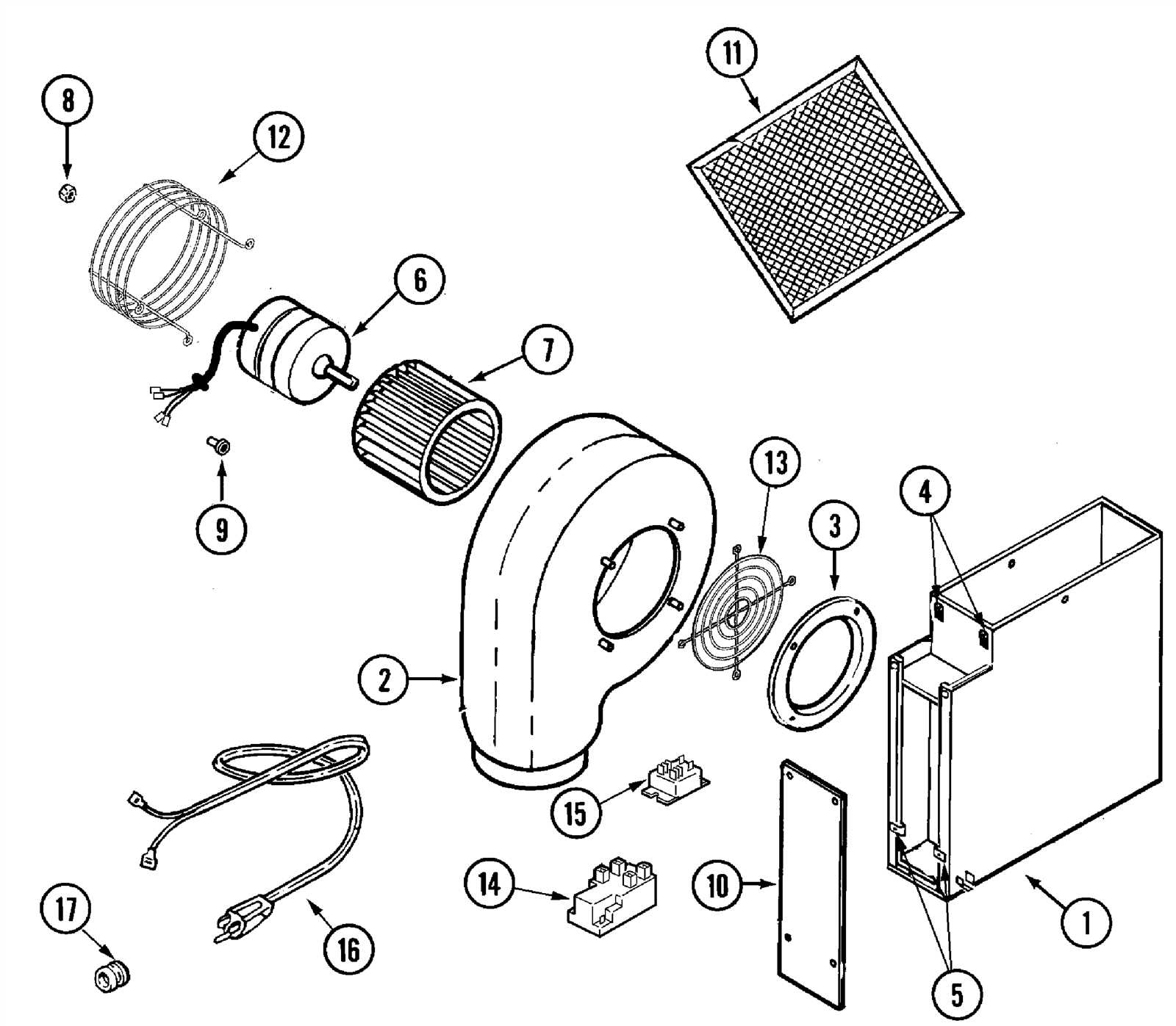 jenn air jdb 5 parts diagram