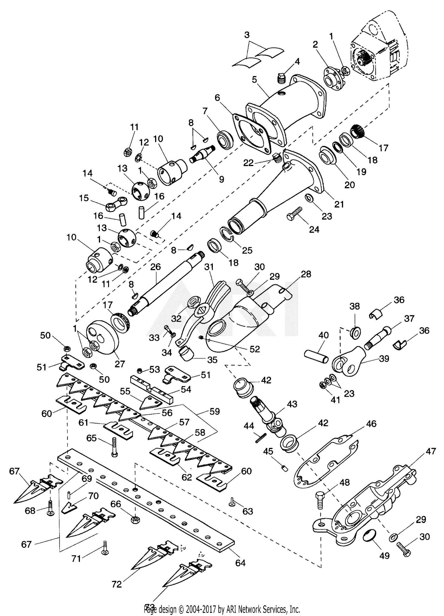 massey ferguson 41 sickle mower parts diagram