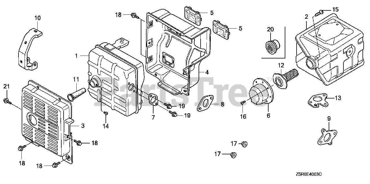 honda gx390 generator parts diagram