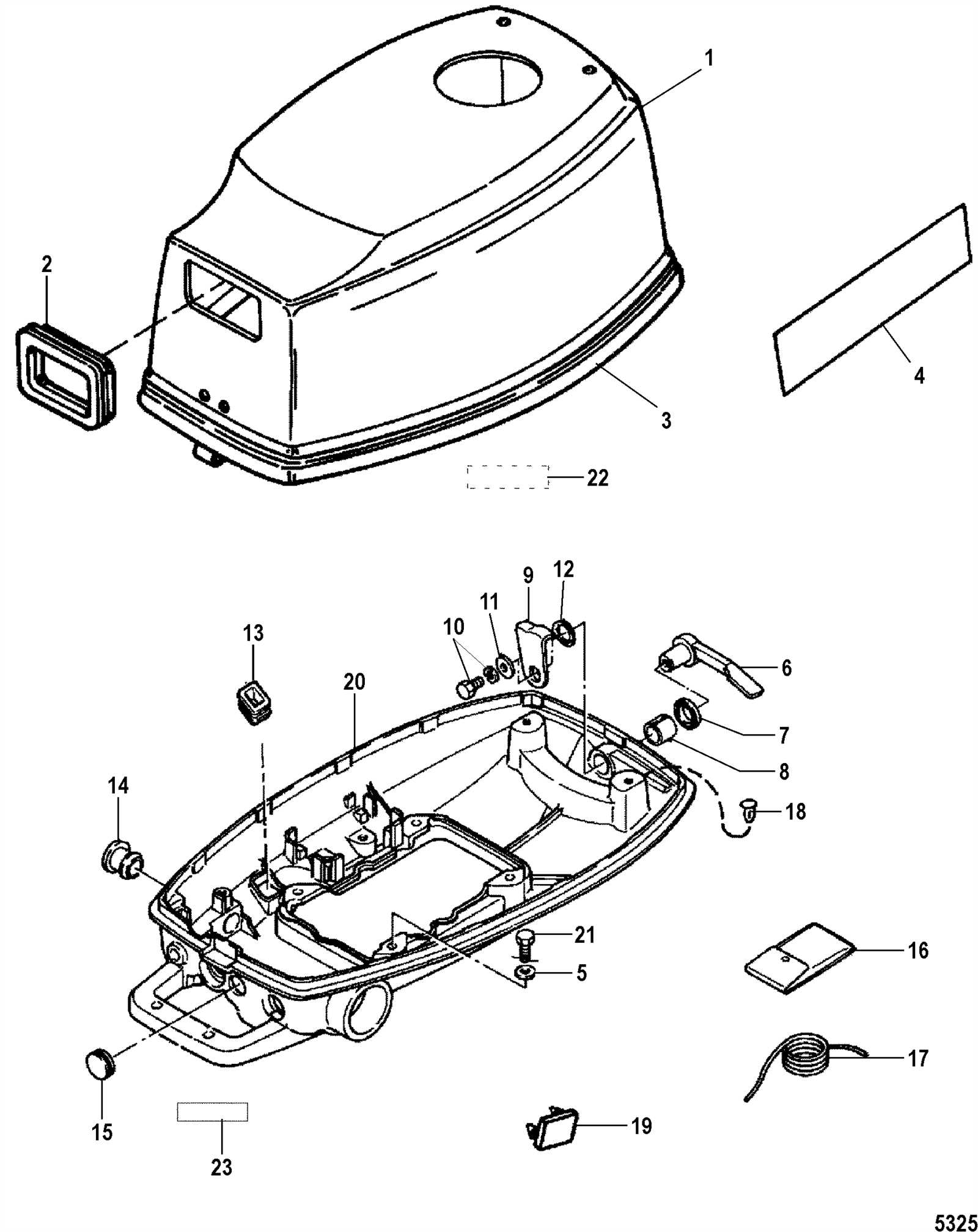 50 hp mercury outboard parts diagram