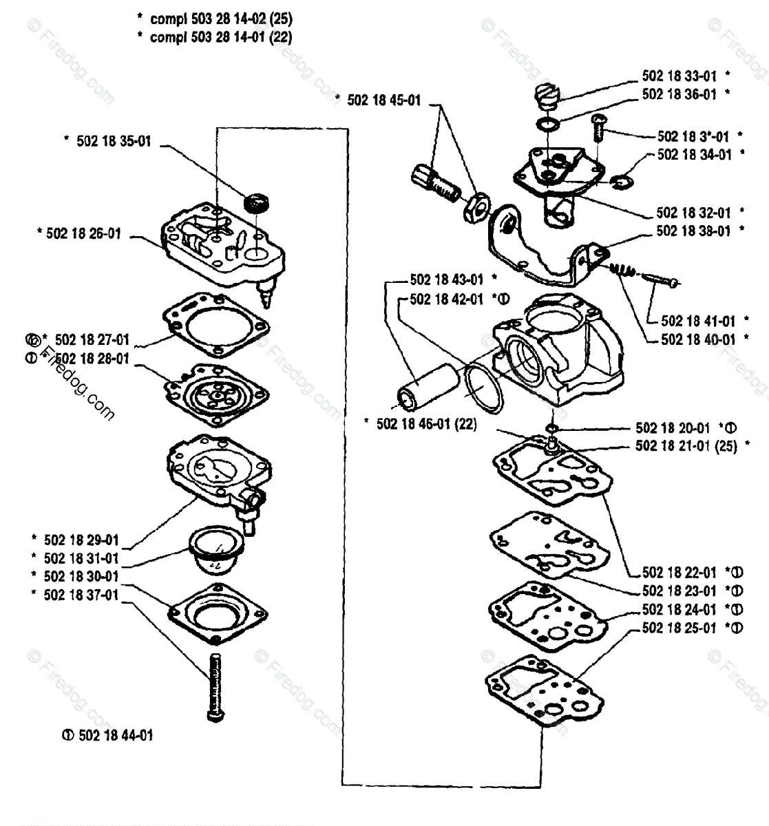 carb parts diagram