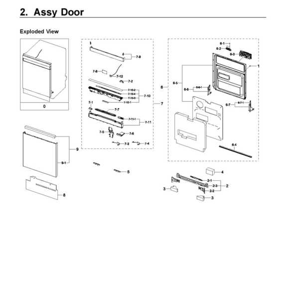 samsung dishwasher dw80r9950us parts diagram