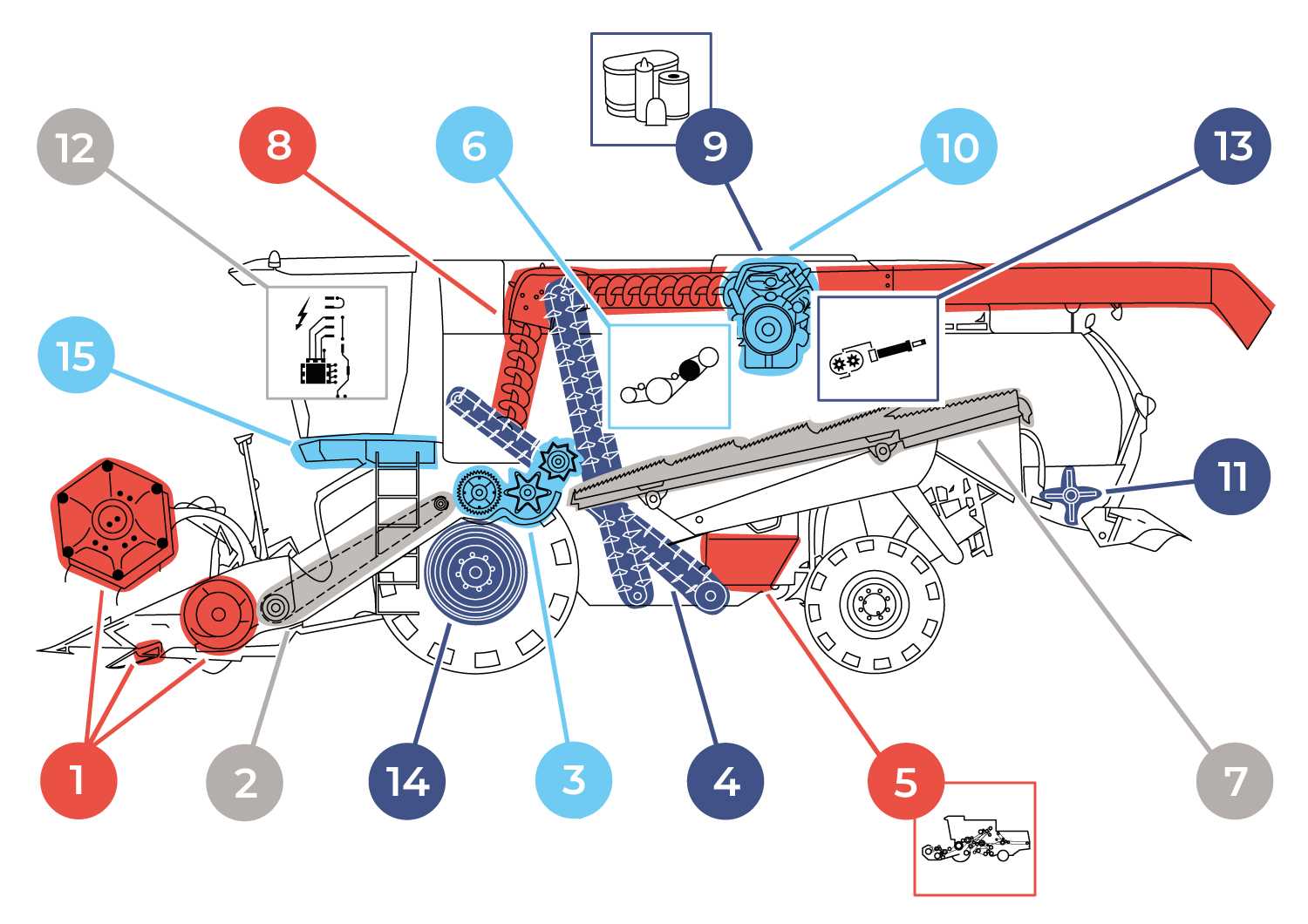 new holland tractor parts diagram