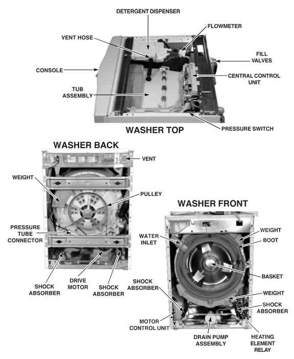 lg steam washer parts diagram