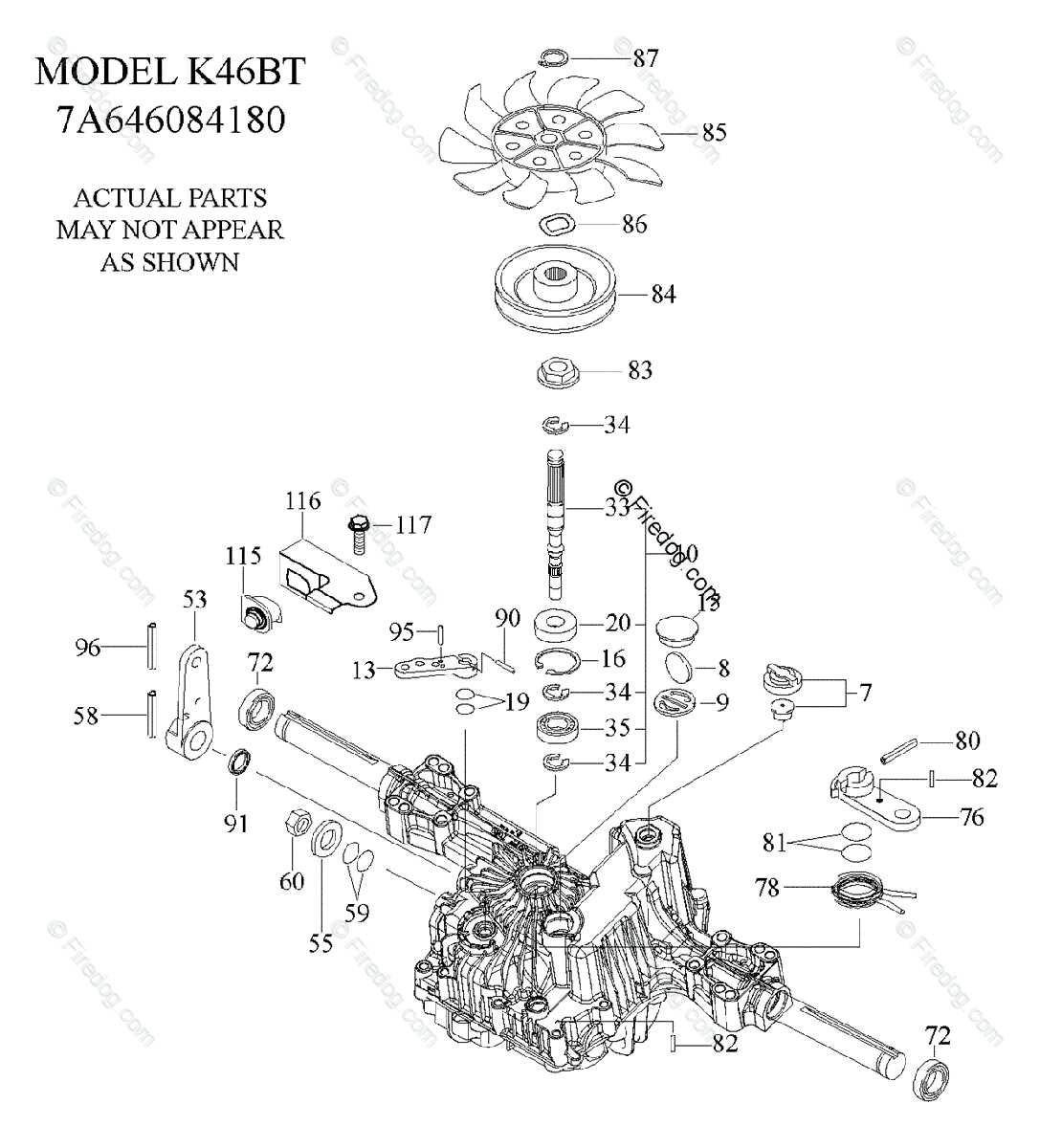 k46 transmission parts diagram