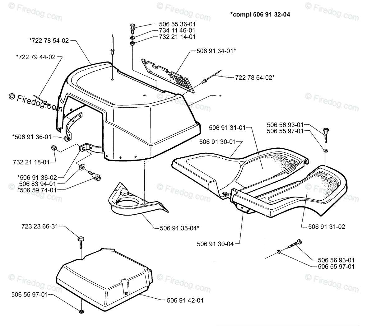 husqvarna self propelled mower parts diagram