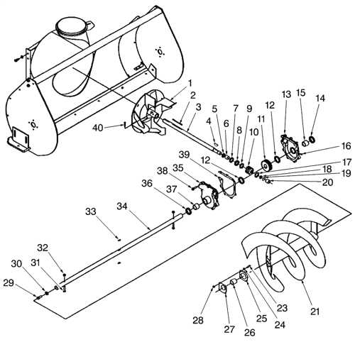 snowblower parts diagram