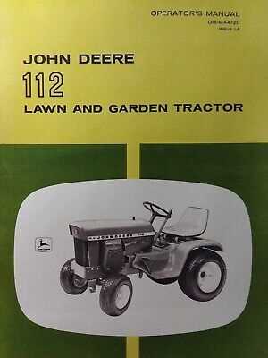 john deere 112 parts diagram