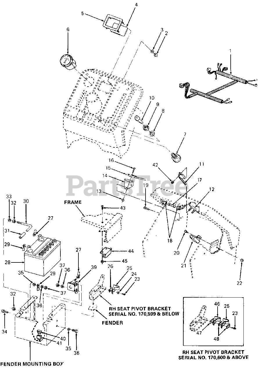 john deere 210 lawn tractor parts diagram