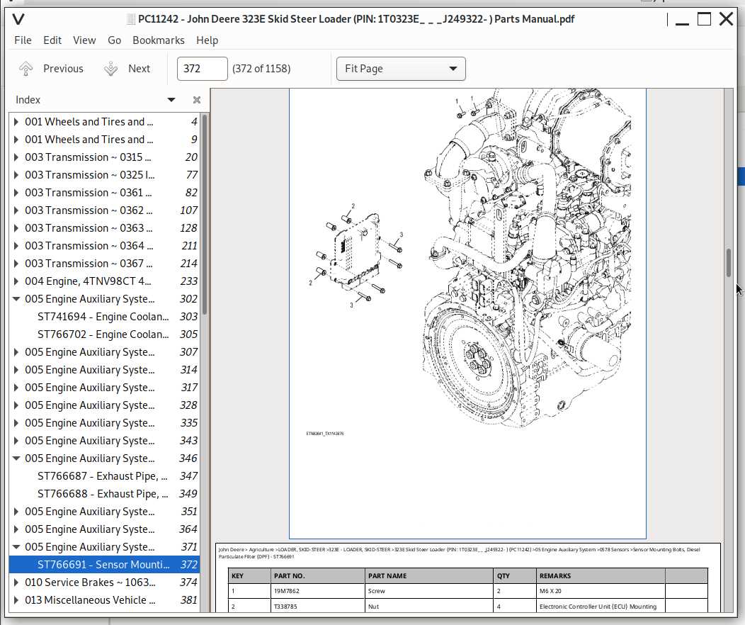 john deere 317 parts diagram