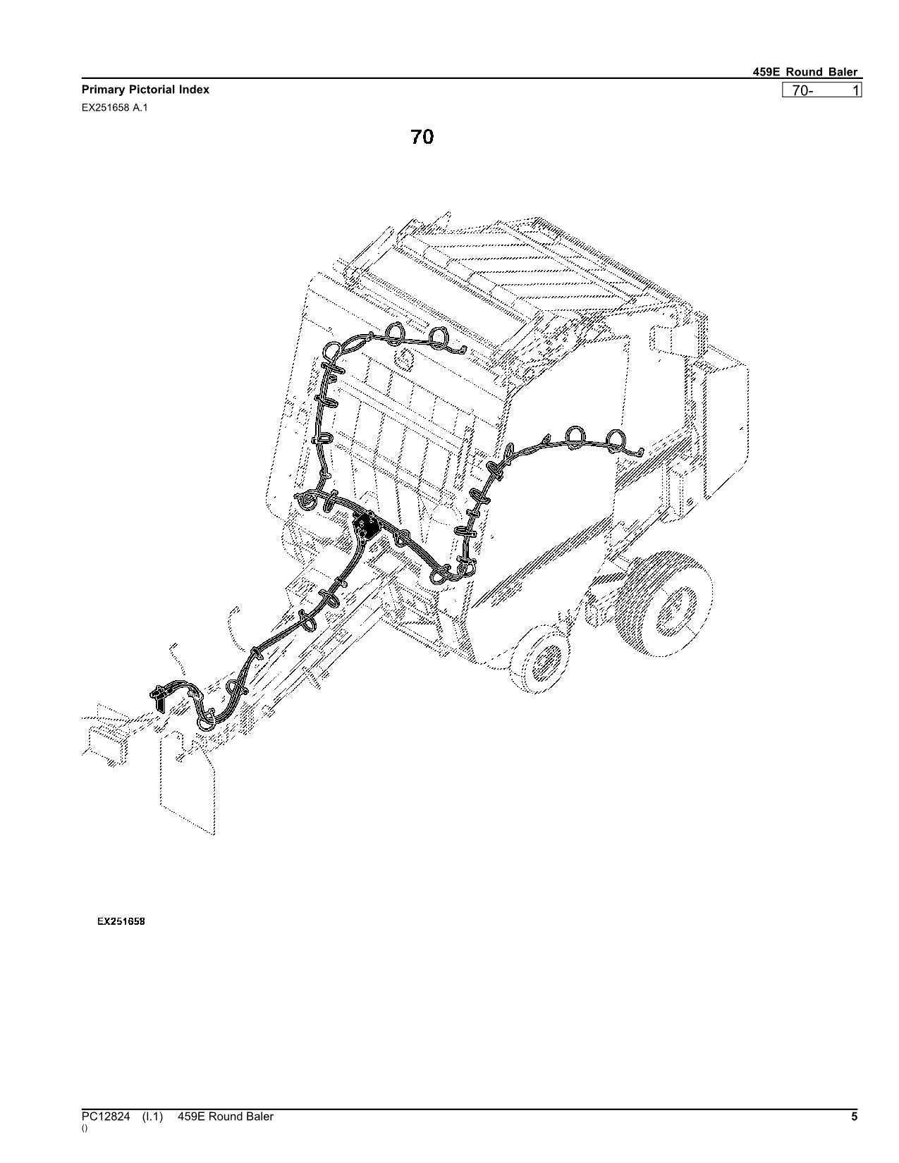 john deere 336 baler parts diagram