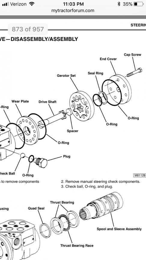 john deere 425 steering parts diagram