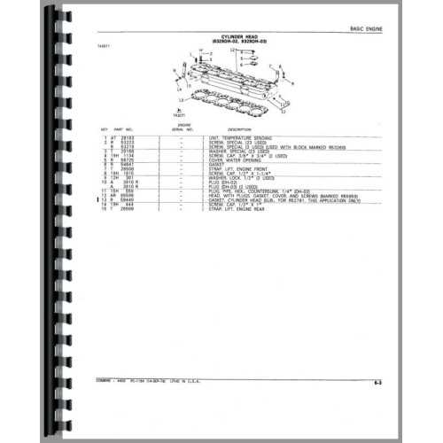 john deere 4400 parts diagram