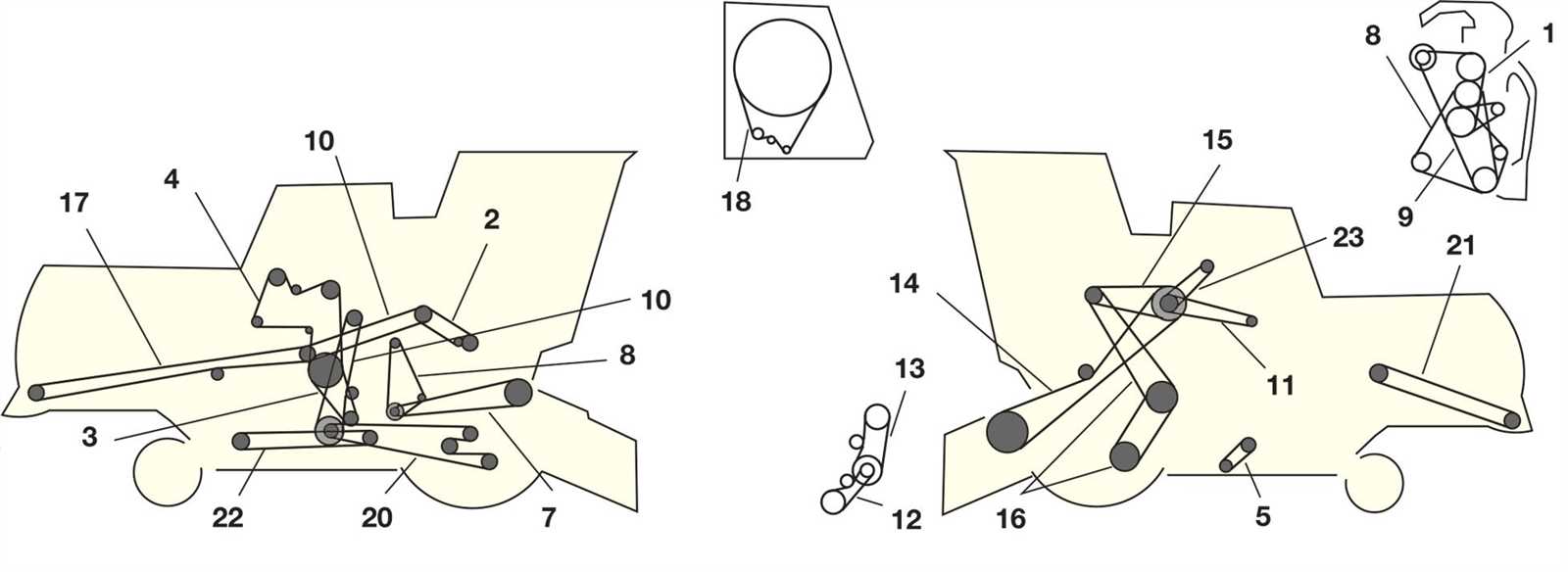 john deere 4420 combine parts diagram