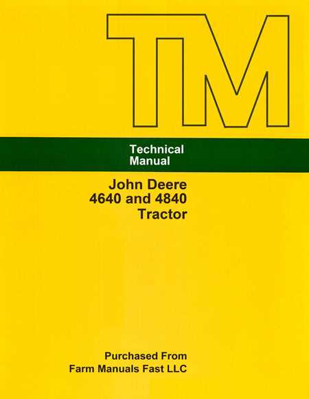 john deere 4640 parts diagram