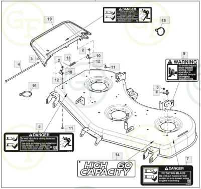 john deere 48 inch mower deck parts diagram