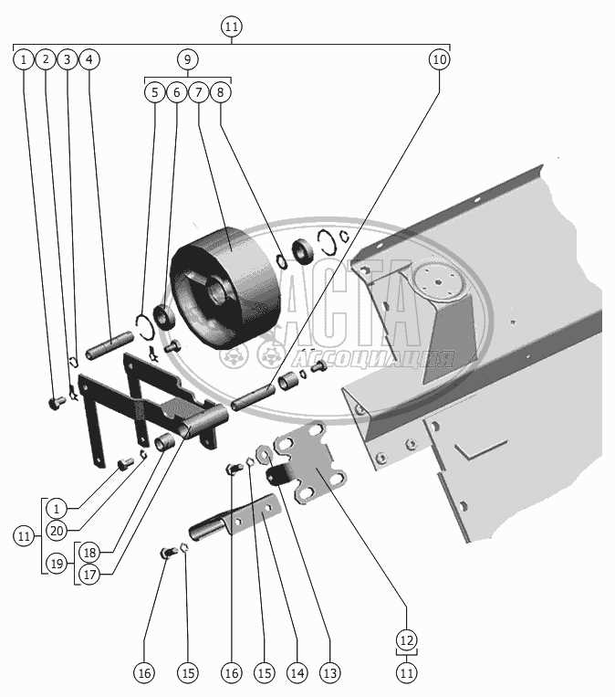 john deere 54 snowblower parts diagram