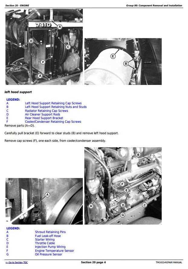 john deere 7410 parts diagram