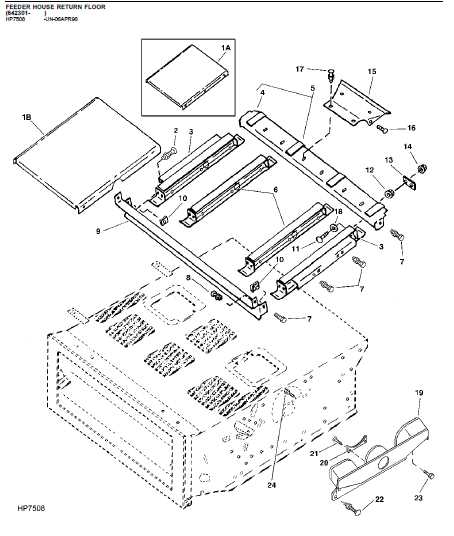 john deere 9600 combine parts diagram