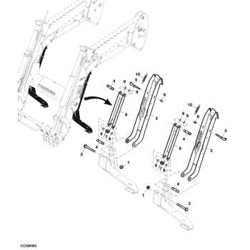 john deere h240 loader parts diagram