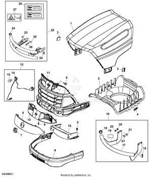 john deere la105 deck parts diagram