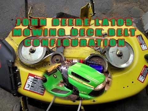 john deere la105 mower deck parts diagram