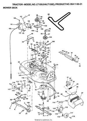 john deere lt150 parts diagram