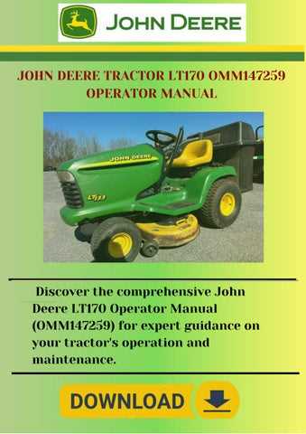 john deere lt170 parts diagram